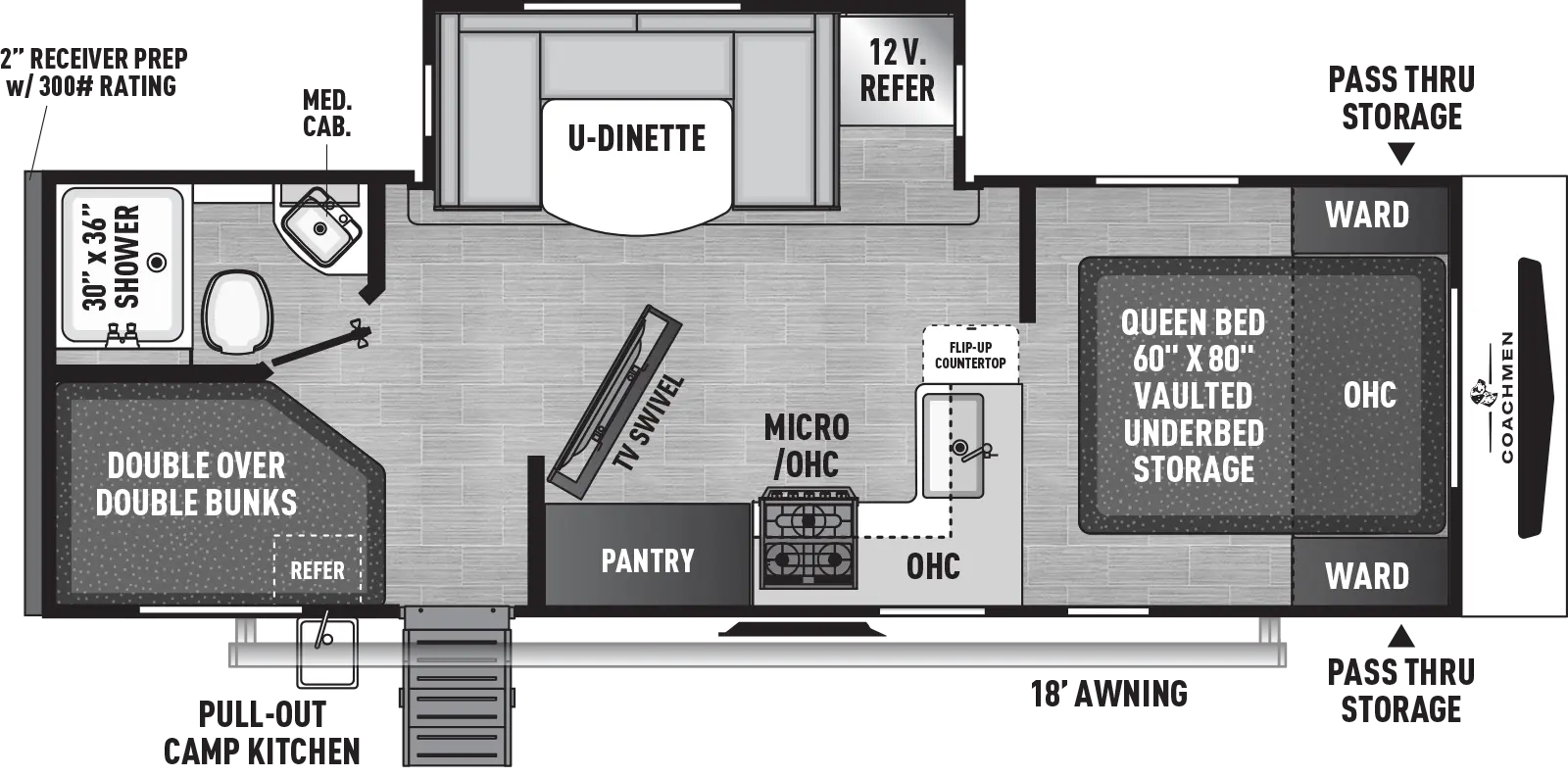 Freedom Express Ultra Lite 258BHS Floorplan